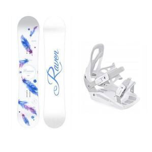 Raven Mia White dámský snowboard + Raven S230 White vázání + sleva 400,- na příslušenství - 139 cm + S/M (EU 37-42)