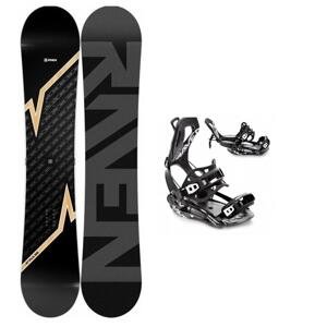 Raven Pulse snowboard + Raven FT360 black snowboardové vázání - 163 cm wide + L (EU 41-44) - černé