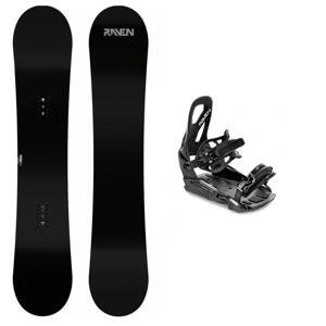 Raven Pure black pánský snowboard + Raven S230 Black vázání - 148 cm + M/L (EU 40-47)