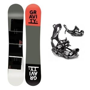 Gravity Cosa pánský snowboard + Raven FT360 black vázání - 151 cm + S (EU 35-40) - černo bílé