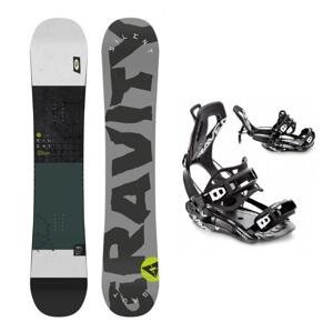 Gravity Silent 23/24 pánský snowboard + Raven FT360 black vázání - 153 cm + M (EU 39-42) - černo bílé
