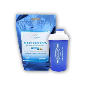 Fit Sport Nutrition Maxi Pro 90% 2500g + šejkr Fitsport - Slaný karamel