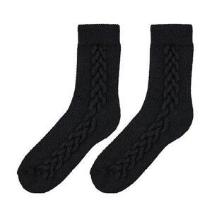 Vlnka Tradiční ovčí ponožky Merino černá - EU 40-42