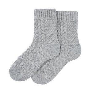 Vlnka Dětské tradiční ovčí ponožky Merino šedá - EU 25-27