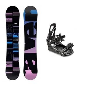 Raven Supreme black dámský snowboard + Raven S230 Black vázání - 147 cm + M/L (EU 40-47)