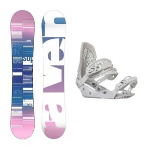 Raven Supreme white dámský snowboard + Gravity G2 Lady white vázání - 147 cm + M (EU 38-42)