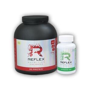 Reflex Nutrition 3D Protein 1800g + Vitamin D3 100 cps - Vanilka