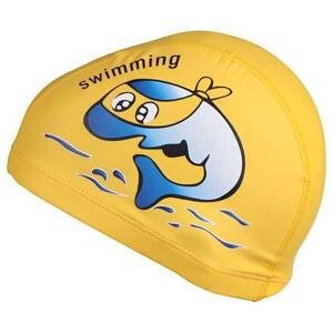 Merco Dolphin dětská plavecká čepice žlutá - 1 ks