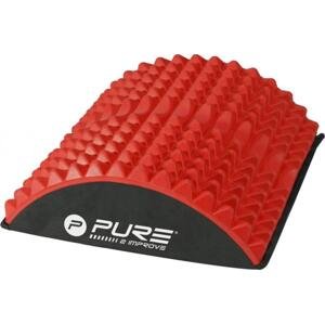 Pure2improve Masážní podložka P2I AB+BACK Stretch 30x28x9,5cm - červená