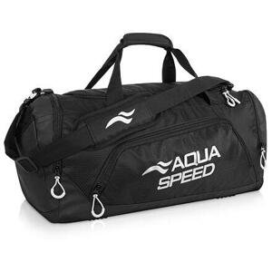 Aqua-Speed Duffle Bag M sportovní taška černá-bílá - 1 ks