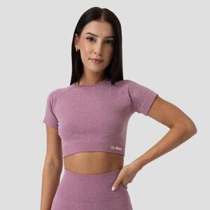 GymBeam Dámské tričko FLO Crop Top Violet - XL