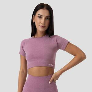 GymBeam Dámské tričko FLO Crop Top Violet - L