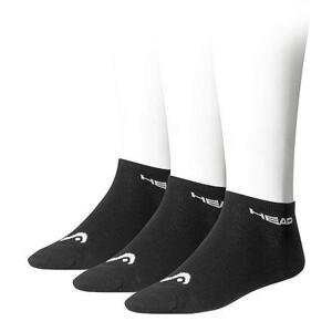 Head Tennis 3P Sneaker sportovní ponožky černá - EU 43-46