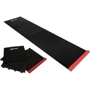 Xq Max Skládací podložka/koberec na šipky PUZZLE 237 cm - červená/černá