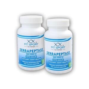 FitSport Nutrition 2x Serrapeptase 260.000 IU with Inulin 90 vege caps