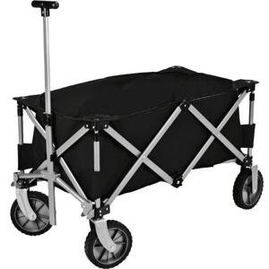 Xqmax Plážový vozík skládací černý