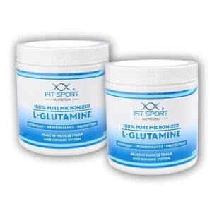 FitSport Nutrition 2x 100% Pure Micronized L-Glutamine 330g