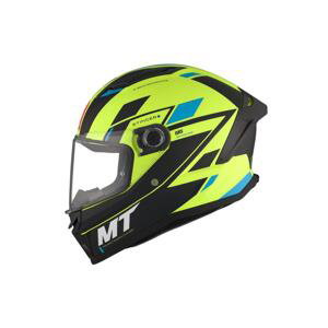 MT Helmets Integrální přilba Stinger 2 Solid Zivze fluo zeleno-černo-modrá matná - M - 57-58 cm