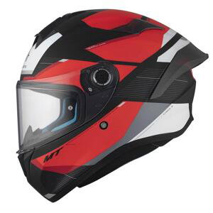 MT Helmets Integrální helma TARGO S KAY B5 matná černo-červeno-bílá - M - 57-58 cm