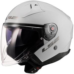 LS2 Otevřená helma OF603 Infinity II Solid bílá - S - 55-56 cm