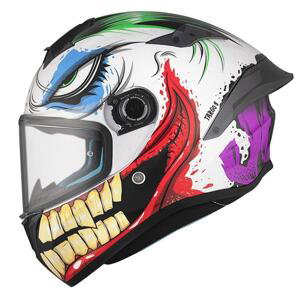 MT Helmets Integrální helma TARGO S JOKE A5 bílo-černo-červená - XS - 53-54 cm