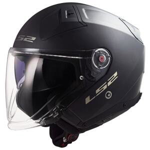 LS2 Otevřená helma OF603 Infinity II Solid černá matná - 3XL 65-66 cm