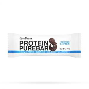 GymBeam Proteinová tyčinka PureBar 12 x 70 g - cookies  krém