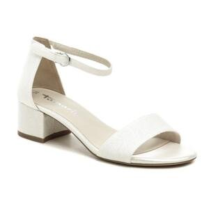 Tamaris 1-28295-42 bílé třpytivé dámské sandály - EU 39