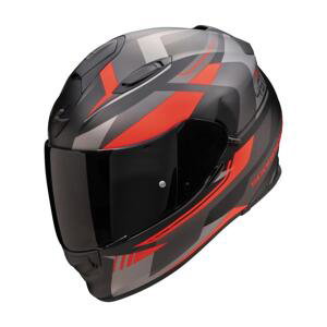 Scorpion Integrální helma EXO-491 Abilis černo-šedo-červená - M - 57-58 cm