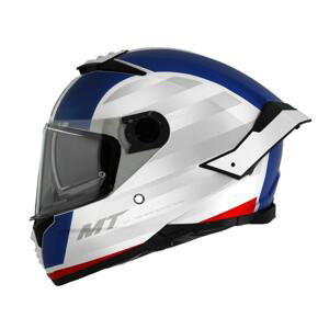 MT Helmets THUNDER 4 SV TREADS C7 bílo-modrá - XL 61-62 cm
