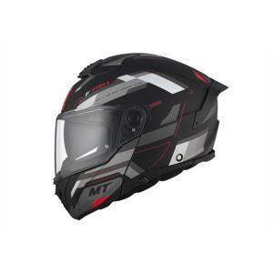 MT Helmets ATOM 2 SV BAST D5 matná černo-šedo-bílá - XL 61-62 cm