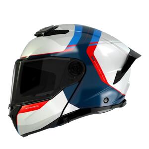 MT Helmets ATOM 2 SV EMALLA C7 bílo-modro-červená - M 57-58 cm