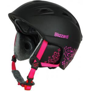 Blizzard W2W Demon black matt/magenta flowers d