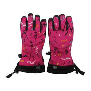 Dětské zimní lyžařské rukavice Echt C069 růžová POUZE 6-7 let (VÝPRODEJ)
