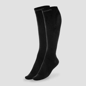 GymBeam Kompresní ponožky Black POUZE L - (43 - 46) - černá (VÝPRODEJ)