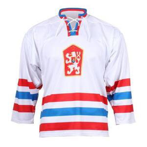 Merco hokejový dres ČSSR 1976 replika bílá - bez potisku POUZE S (VÝPRODEJ)