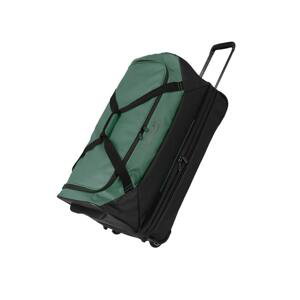 Travelite Basics Wheeled Duffle exp. Black/green taška