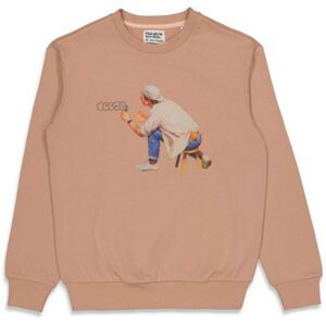 MIKINA THE LOOSE COMPANY TATTOO CREWNECK - hnědá