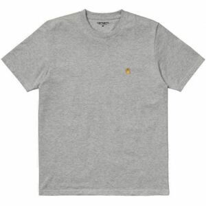 TRIKO CARHARTT WIP Chase S/S - šedá