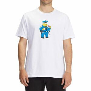 TRIKO BILLABONG SIMPSONS WIGGUM DONUT S/ - bílá