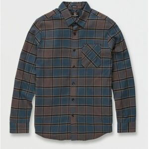 KOŠILE VOLCOM Caden Plaid L/S - modrá