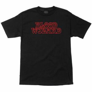 TRIKO BLOOD WIZARD OUTLINE LOGO - černá