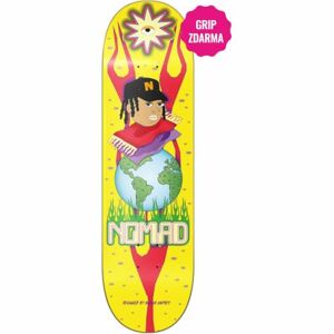 SK8 DESKA NOMAD Weed World - žlutá