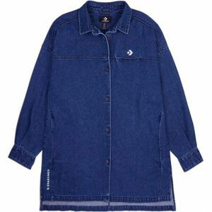 ŠATY CONVERSE UTILITY WOVEN SHIRT WMS - modrá