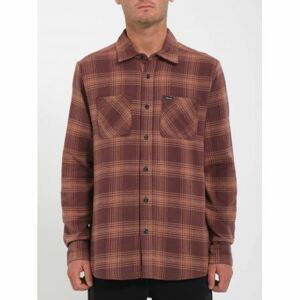 KOŠILE VOLCOM Tone Stone L/S - vínová