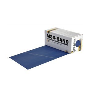 MSD BAND MSD-BAND Cvičební pás Latex Free, 5.5m extra tuhý, modrý (krabička)