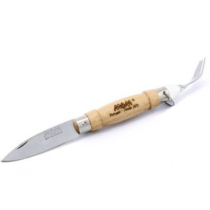MAM Traditional 2020 Zavírací nůž s vidličkou - buk BOX, 6,1 cm