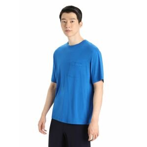 Pánské triko krátký rukáv ICEBREAKER Mens Granary SS Pocket Tee, Lazurite velikost: M