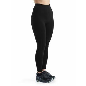 Dámské merino kalhoty ICEBREAKER Wmns Fastray High Rise Tights, Black velikost: XS