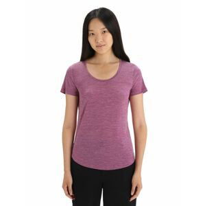 ICEBREAKER Wmns Sphere II SS Scoop Tee, Go Berry Heather velikost: M